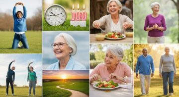 Proven longevity tips: active seniors practicing healthy habits to extend lifespan