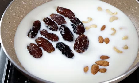 Dates boiled in milk cough remedy