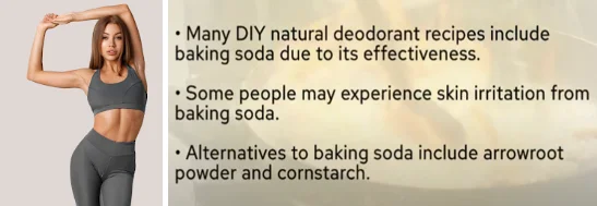 Natural deodorant baking soda