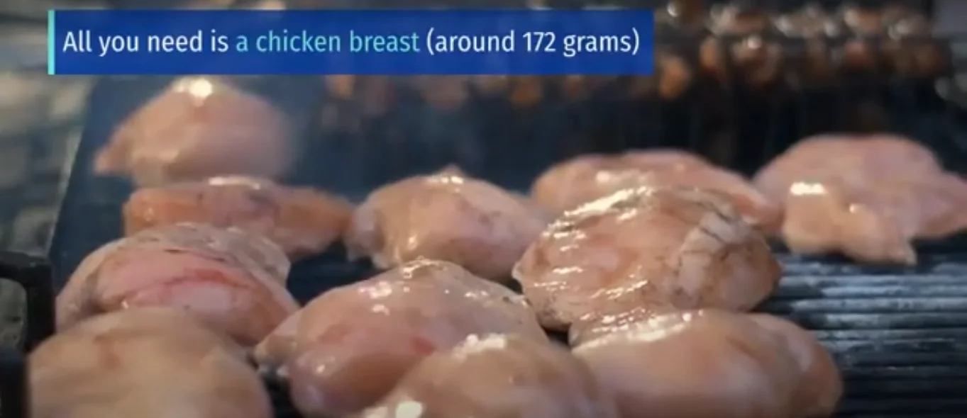 Grilled chicken meal