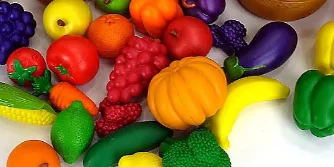 Colorful vegetables half plate