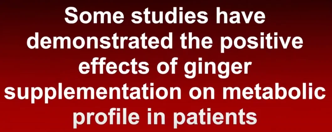 Ginger and diabetes management