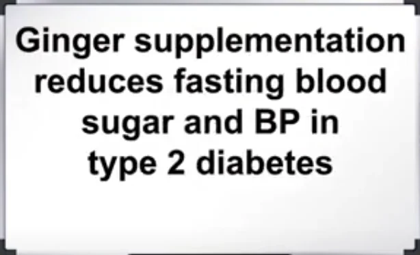 Ginger lowers blood sugar naturally