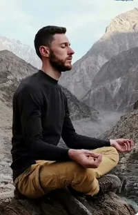 Deep breathing stress relief