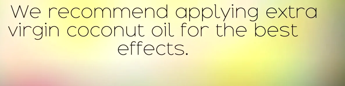 Virgin coconut oil being applied to skin for wrinkle reduction
