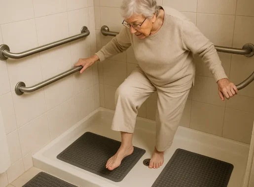 Grab bars bathroom seniors