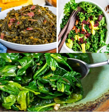 Kale collards calcium greens
