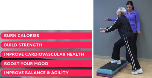 Step ups seniors exercise
