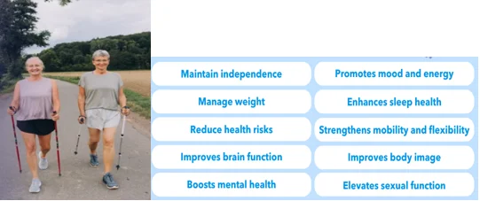 Walking seniors bone health