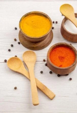 Turmeric and cayenne spices for clearing phlegm