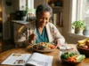 Older adult eating fiber-rich foods for precision gut health