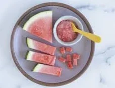 Evening watermelon portion