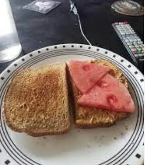 Peanut butter watermelon