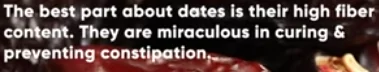 Dates fiber digestion
